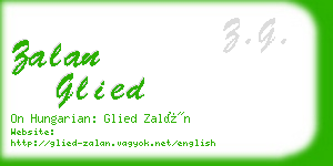 zalan glied business card